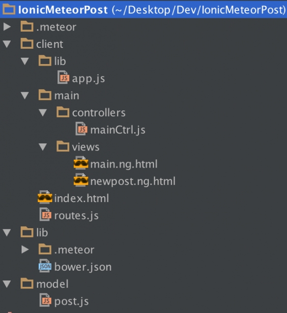 Meteor, Ionic and Cordova basic tutorial